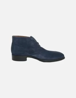 ECCO 512744 Citytray Men's Desert Boot In Navy Suede