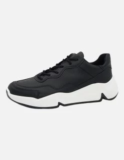 ECCO 520104 Men's Chunky Leather Sneaker In Black