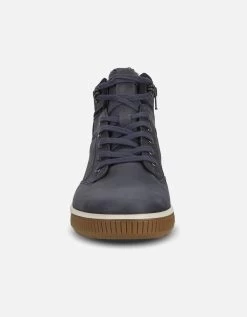 ECCO 501854 Byway Tred Leather Sneaker In Marine