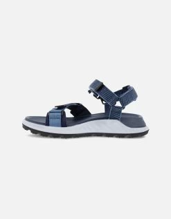 ECCO Mens Exowrap Textile Adjustable Outdoor Walking Sandals - Retro Blue 8 ECCO Mens Exowrap Textile Adjustable Outdoor Walking Sandals - Retro Blue -Boutique Fashion Shoe Store 61030031 Zoom